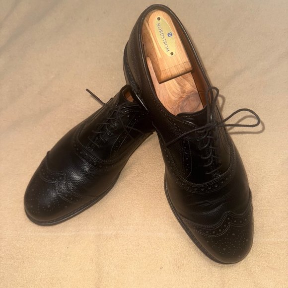 BLACK ALLEN EDMONDS HAMPTONS MENS SHOES SIZE 12 - Picture 2 of 5